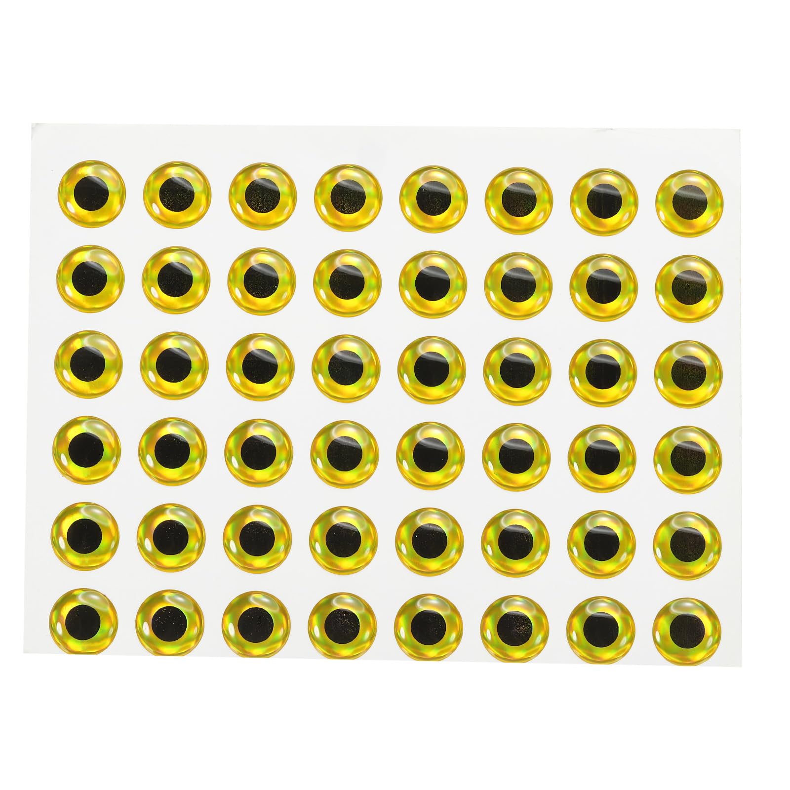 PATIKIL Fishing Lure 3D Eyes 12mm, 100Pcs Waterproof Artificial Fish Eye Fly Tying Lures Crafts Tackle Accessory for Fishing Baits DIY, Gold Tone