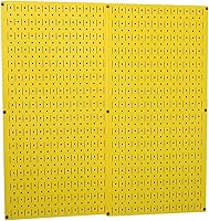 Vista 23 de Wall Control 30-P-3232B Paquete de tableros perforados de metal negro – (2) tableros perforados negros de 32 pulgadas de alto x 16 pulgadas de ancho