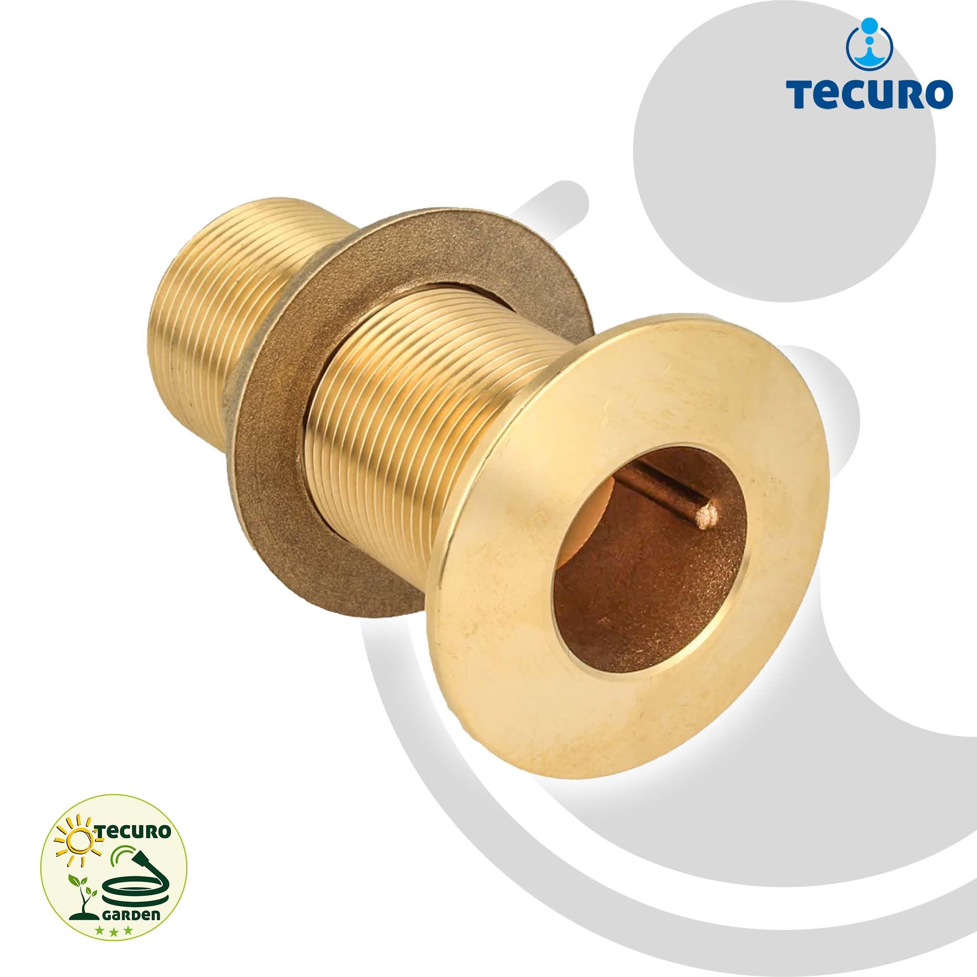 tecuro Przepust zbiornika z 1 cal AG x 100 mm, mosiądz - 710598
