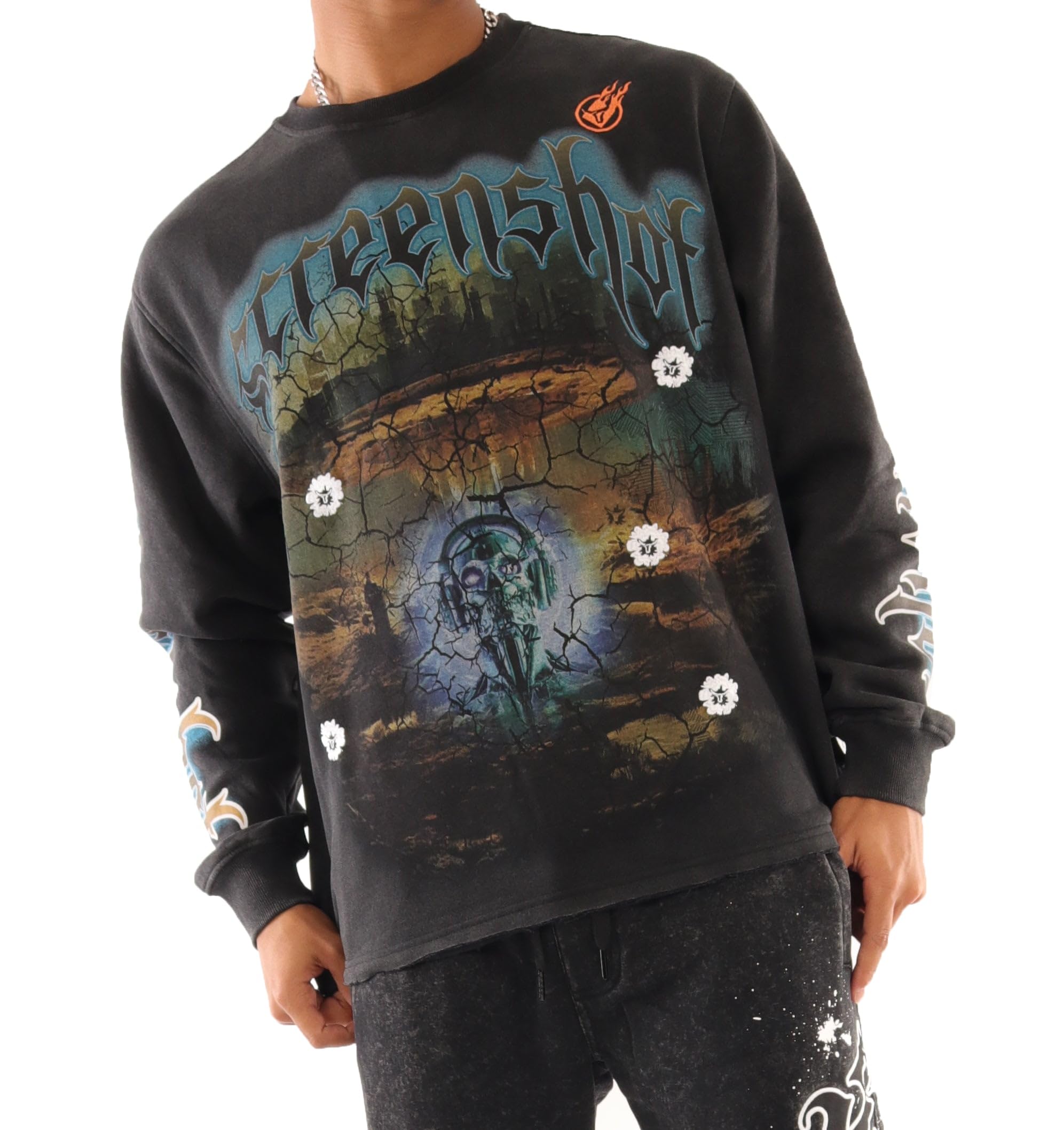 SCREENSHOT -FLEECE HOODIE 5202 Herren Urban Streetwear NYC - View #2