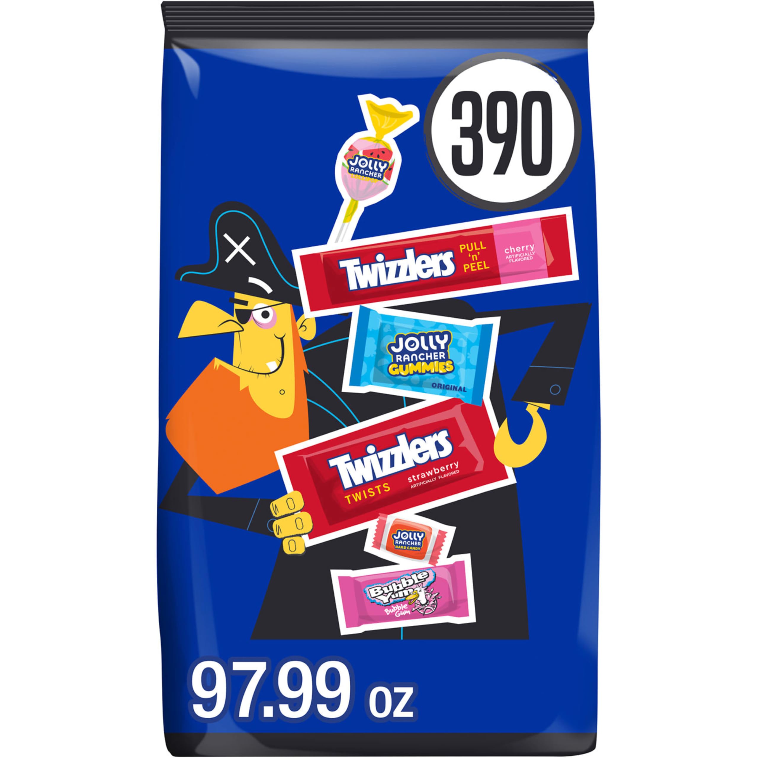 Hershey's Assorted Fruit Flavored Halloween Candy Bulk Pack, 97.99 oz