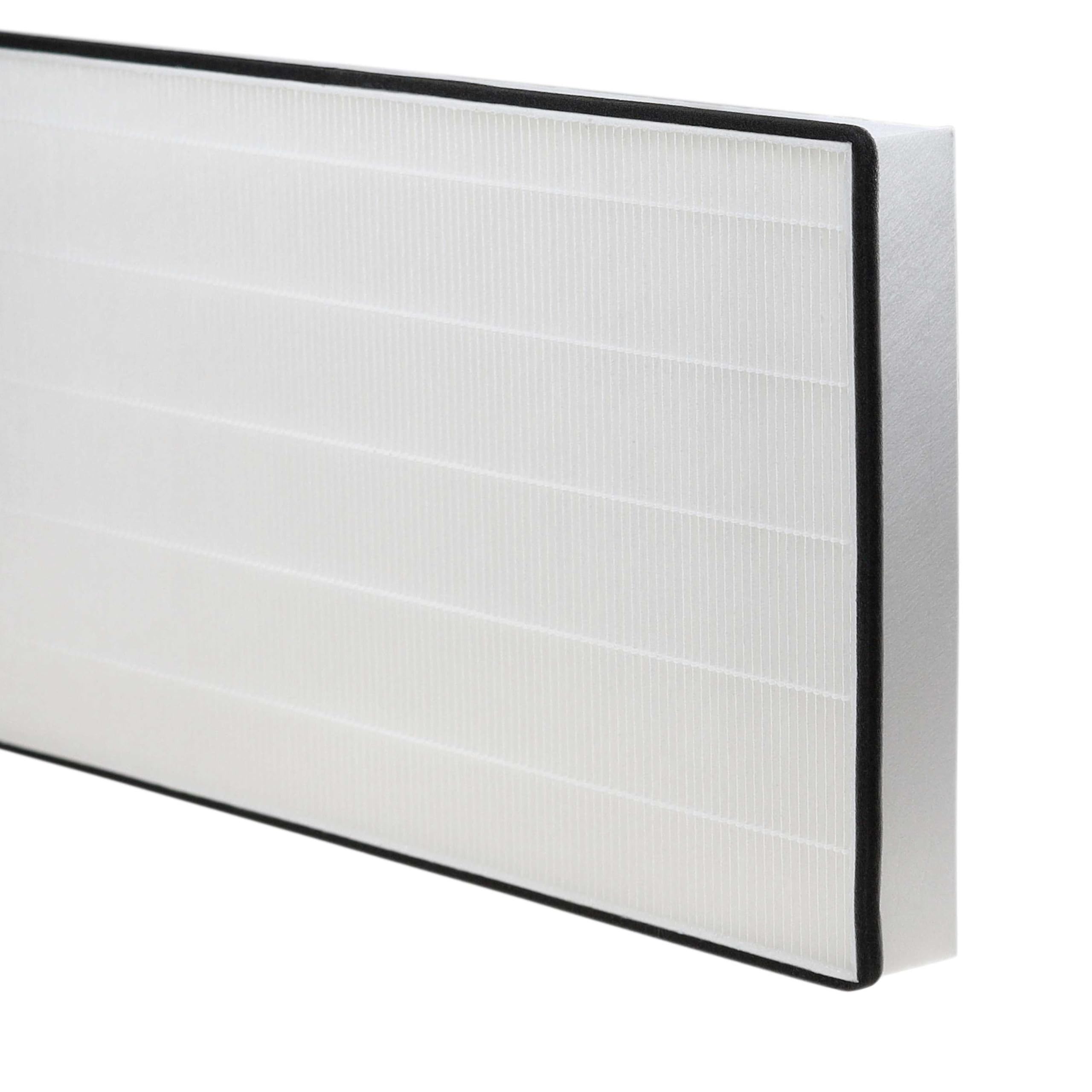 vhbw 4x Filtro polen compatible con Vallox ValloPlus 450 SE Sole, 500 SC unidad ventilación - Filtro aire F7, 45,3 x 22,5 x 5,2 cm negro blanco