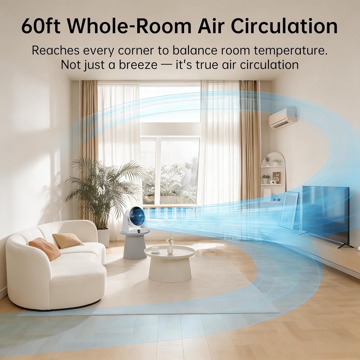 10-Inch 20dB Quiet Desk Fan for Bedroom, 12000mAh Battery & DC Powered Portable Air Circulator Fan, 12 Speeds 12H Timer 90+90 Oscillating LED Display Remote & Button Control, Indoor Outdoor