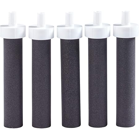 Brita Water Bottle Replacement Water Bottle Filters, Black, 5 Count