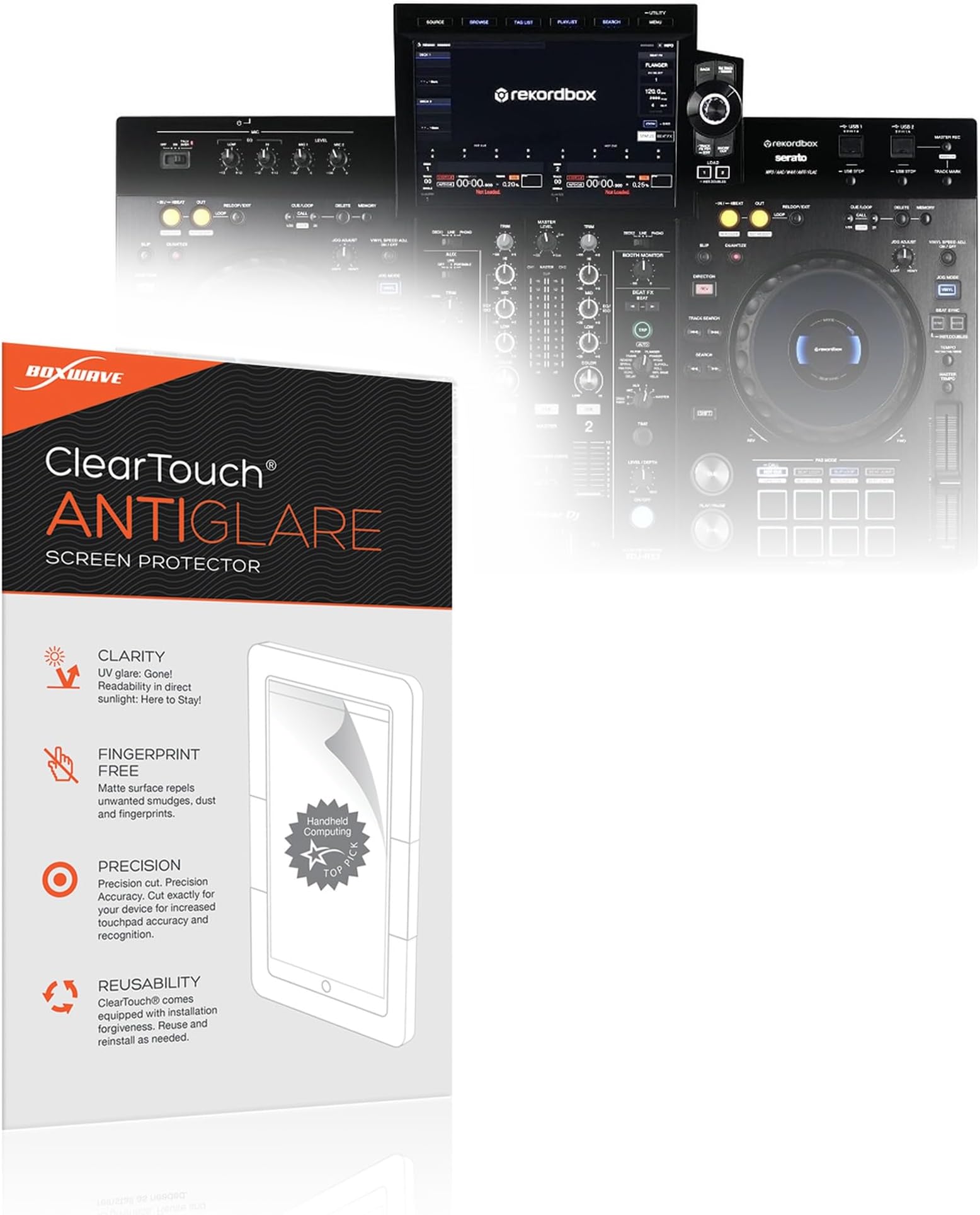 BoxWave Screen Protector Compatible with Pioneer XDJ-RX3 - ClearTouch Anti-Glare (2-Pack), Anti-Fingerprint Matte Film Skin