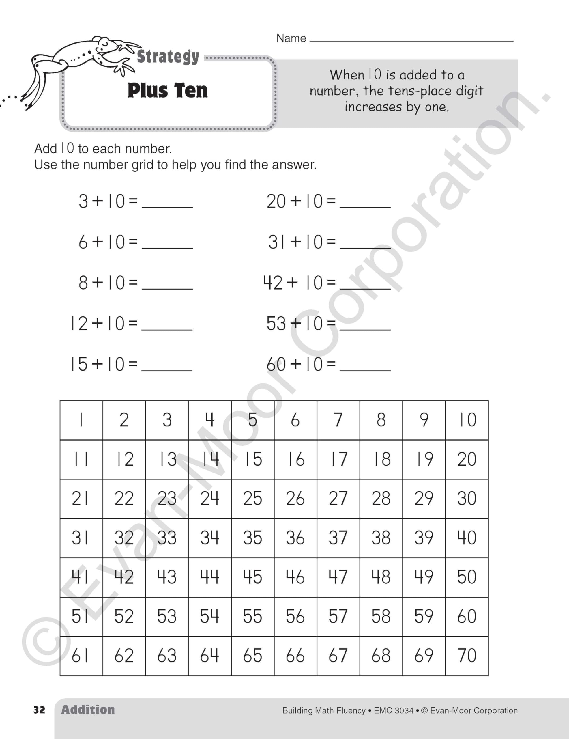 Building Math Fluency Grade 2 [With Transparencies]