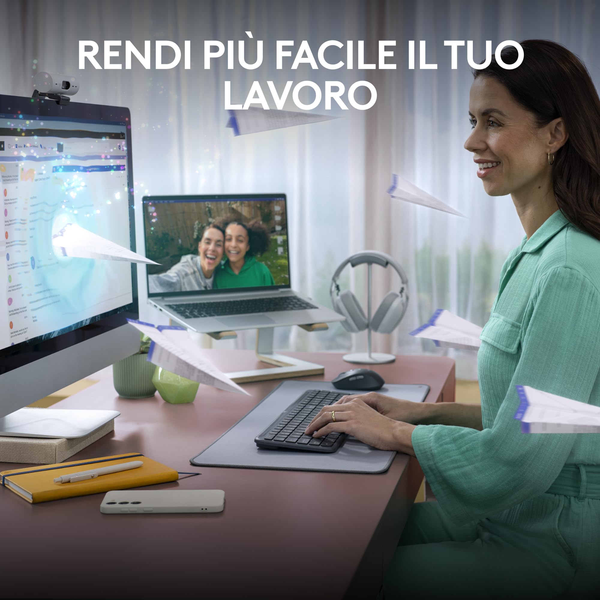 Tastiera Wireless Logitech Signature Slim K950 Design Slim - Dettaglio
