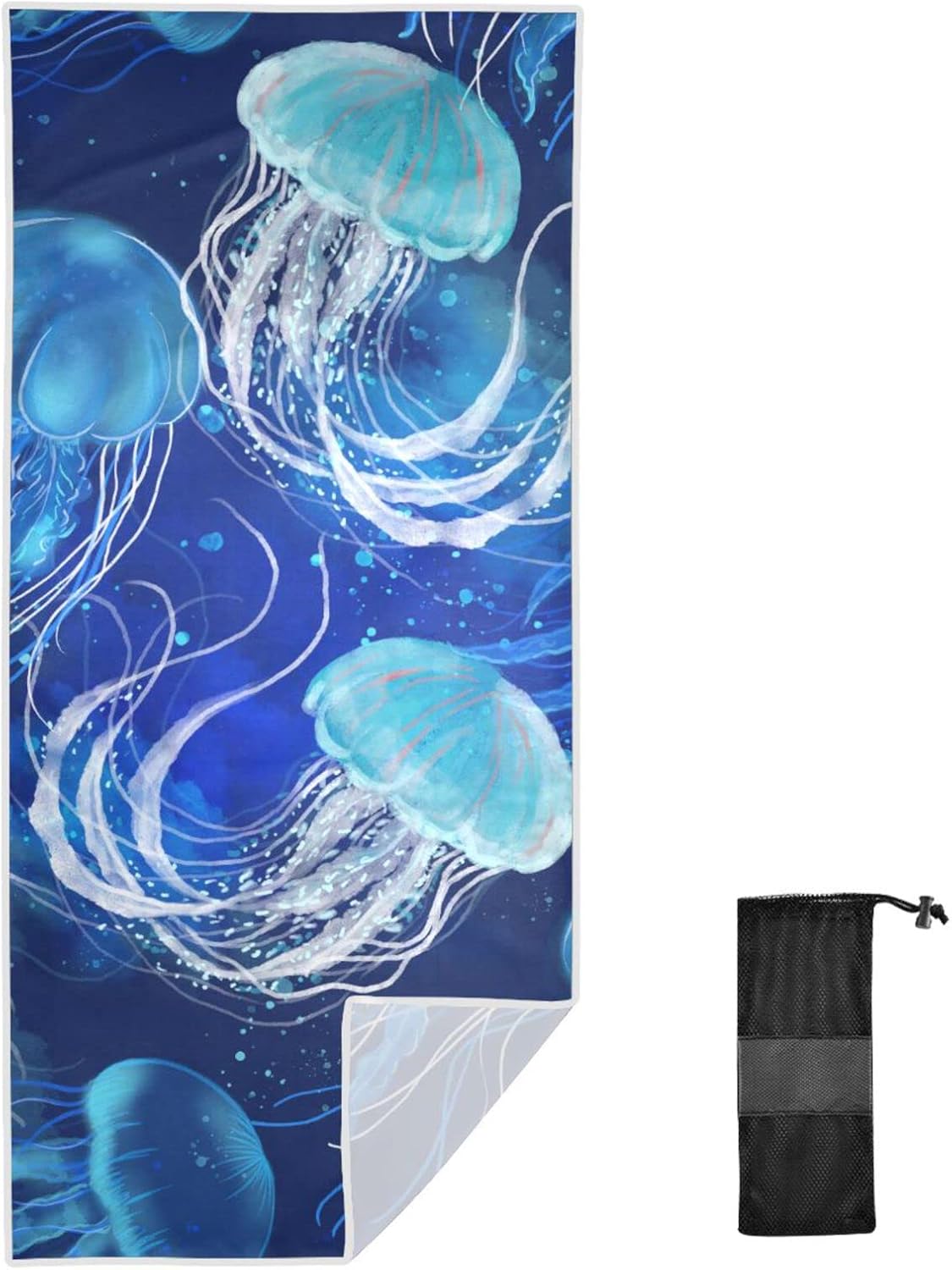 Sand Free Beach Towel Bird of Paradise Large Bath Towel Gym Pool Yoga Beach Mat Lightweight Summer Vacation Travel Towel 30" × 60"