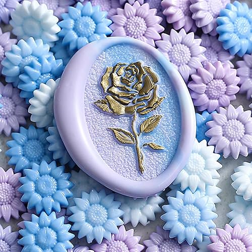 Miniatura 5 de 48 cuentas de sello de cera de color, 1400 cuentas de cera de sellado de girasol para manualidades, Navidad, Año Nuevo, invitaciones de boda,