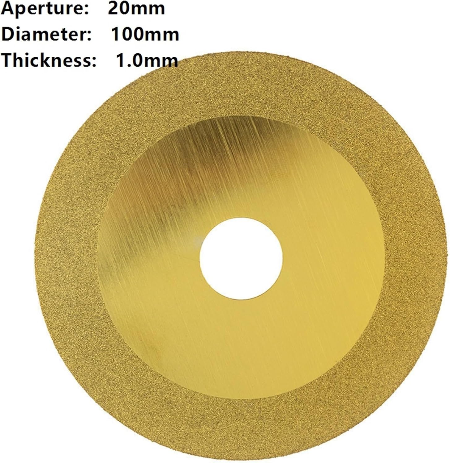 1-9pcs 100mm Diamond Cutting Disc for Glass Stone Jade, 20mm Hole, 0.8/1.0mm Thin Slice Wheel for Lapidary Craft