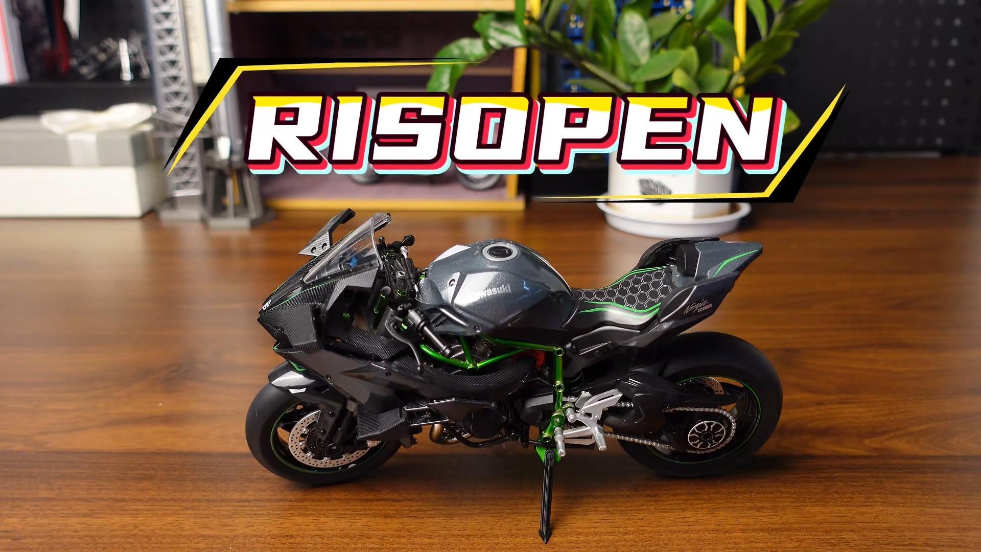 Amazon.com: Risopen 1:9 Motorcycle Model for Kawasaki Ninja H2R