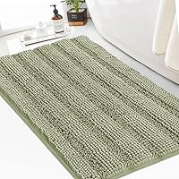 Vista 91 de Turquoize Alfombras de Baño Chenille Peludas Alfombra de Baño Antideslizante Gruesas Alfombras de Baño Peludas para Baño Chenille Juego de Alfombra