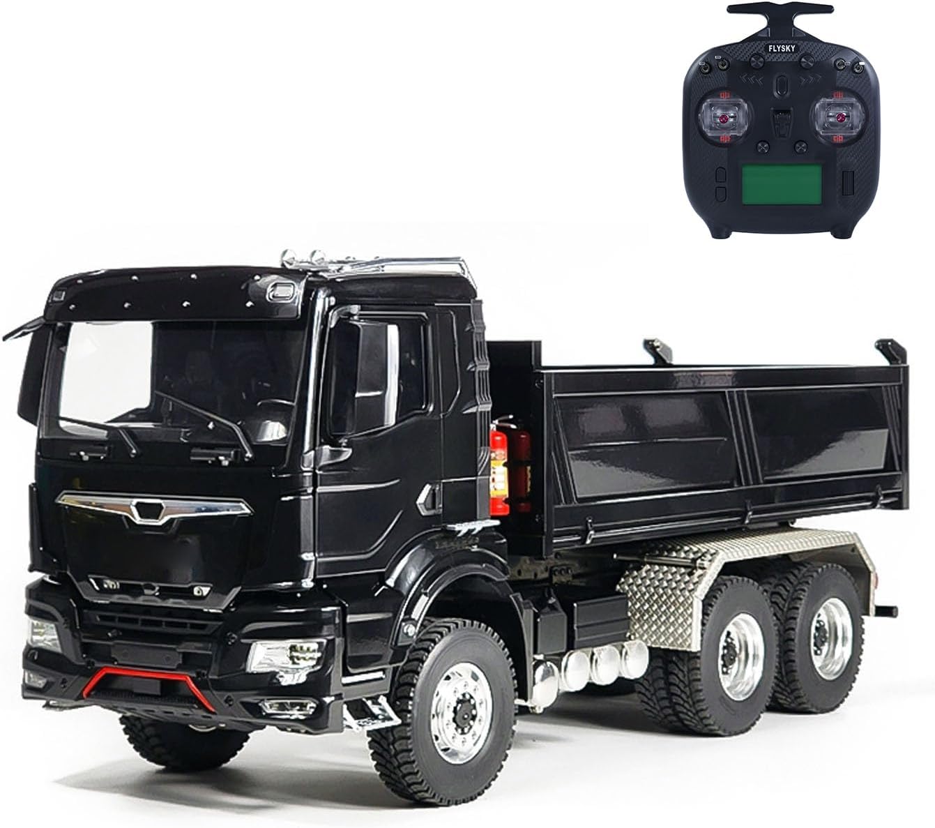 1/14 6x6 Hydraulic RC Dumper Trucks Remote Control Tipper Car Metal Cabin Lights Hobby Grade Model for Adult Hobby