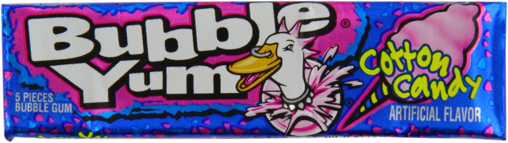 Bubble Yum Cotton Candy 5 Piece (Pack of 18)