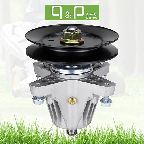 Miniatura 6 de q&p Outdoor Power 918-06981 - Conjunto de husillo de cubierta de 50 pulgadas con polea de 5 pulgadas, sustituye al 918-06981 para Cub Cadet XT1-LT50