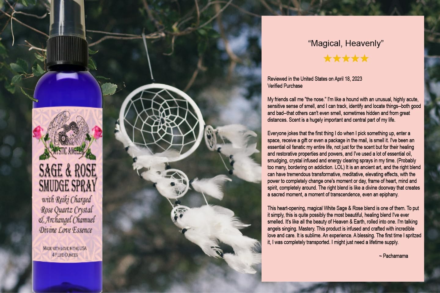 Mystic Angel Rose & Palo Santo Smudge Spray Bundle