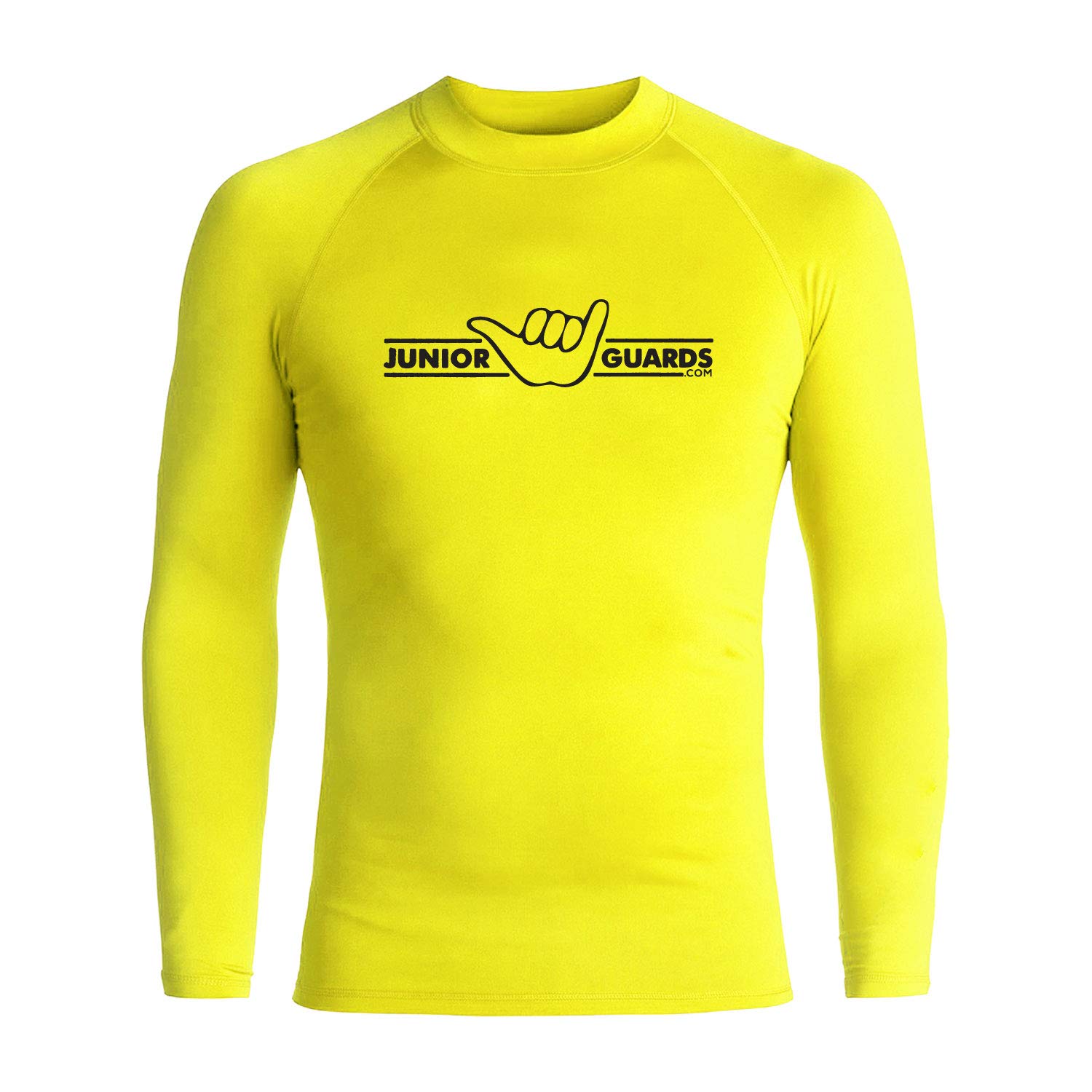 Junior Guard Shaka Bar Rashguard-LS-YL/BK-YS/8 Yellow/Black