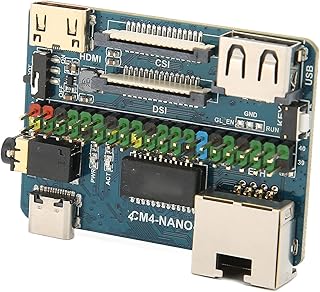 For Raspberry Pi Module 4 Board, PCB 4K 30fps CM4 Deck For All Versionsof Compute Module4, USB2.0 Connector CSI Connector 5V Input