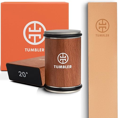 Miniatura 1 de Rolling Knife Sharpener & Leather Strop Companion - Afilado de cuchillos fácil - Sistema completo de afilado de cuchillos para cuchillos de cocina -