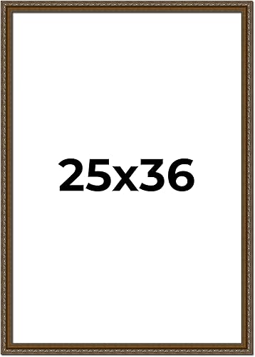 Miniatura 225 de Marco de fotos completo de madera dorada envejecida de 16 x 20 pulgadas con plexiglás acrílico UV, parte trasera de tablero de espuma y accesorios