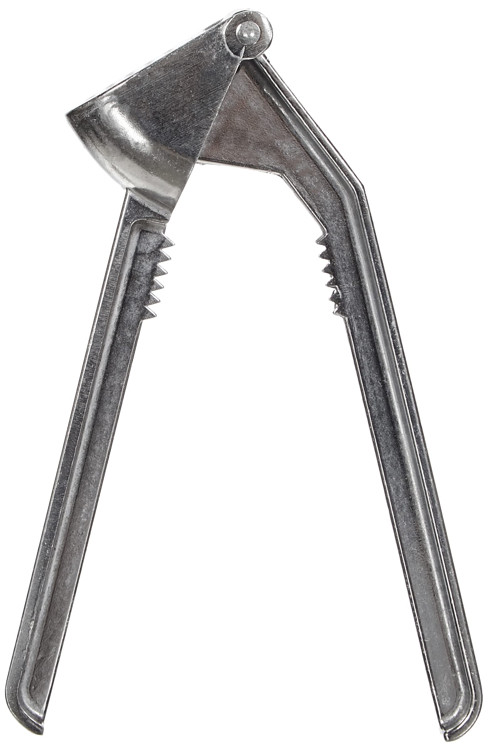 FACKELMANN Prensa ajos manual o triturador de ajos y frutos secos en aluminio de color plateado, 15cm, 1ud.
