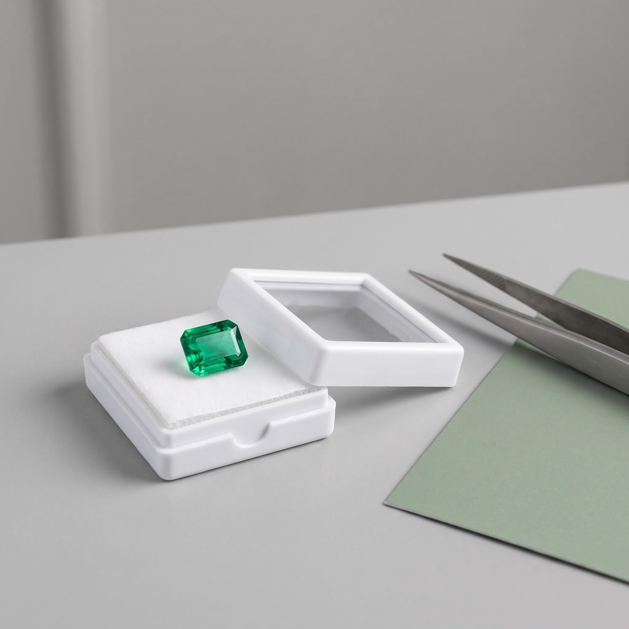 60 Pièces Boîte de Présentation Bijoux Diamant, Couvercle Transparent