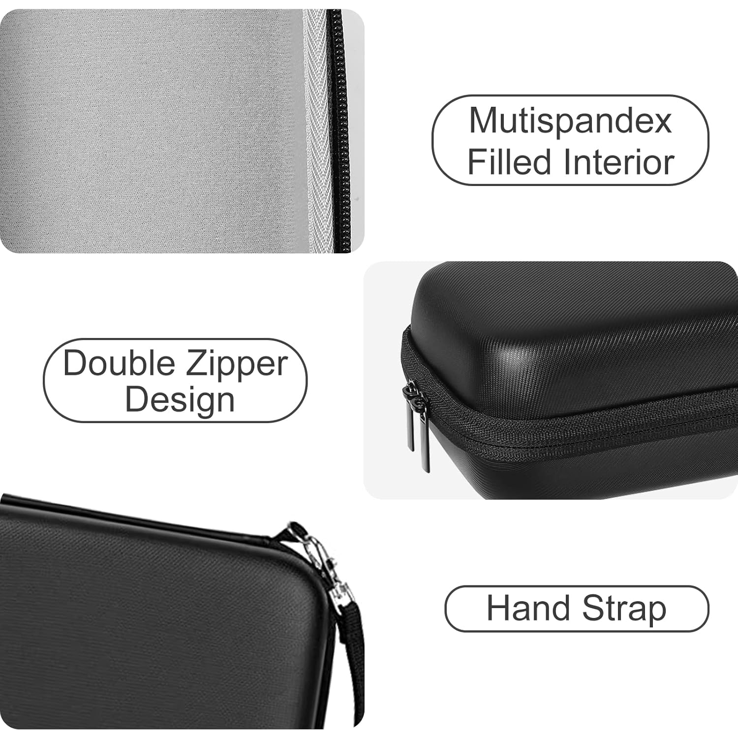 MOSISO Game Card Carrying Case Compatible with Nintendo Switch OLED 2021/Switch Game/PS Vita Game/SD Memory Card, Portable Protective Switch Game Holders Storage Bag with 80 Game Cartridges, Black