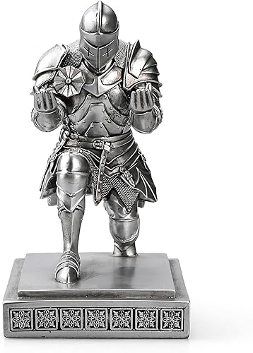 Miniatura 4 de Soporte medieval blindado de caballero guerrero organizador de escritorio y accesorios, soporte de resina para lápices, pisapapeles como regalo con