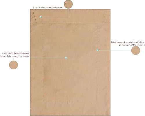 Miniatura 10 de C Charlotte Home Furnishings Inc. Tapiz italiano del árbol de la vida para colgar en la pared, arte de pared de mezcla de algodón y poliéster, 25 x