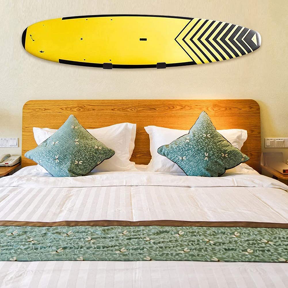 1 lot de supports muraux pour planches de surf - Support mural de rangement pour shortboards et longboards