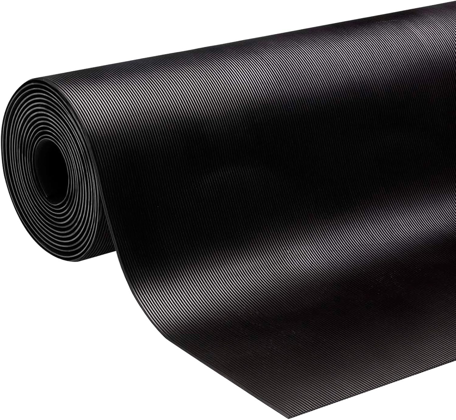 Feinriefenmatte Gummimatte Schutzmatte Gummiläufer Anti Rutsch Bodenbelag 100 cm Breite 3 mm dick Gummiboden Feingerippt (100 x 800 cm)
