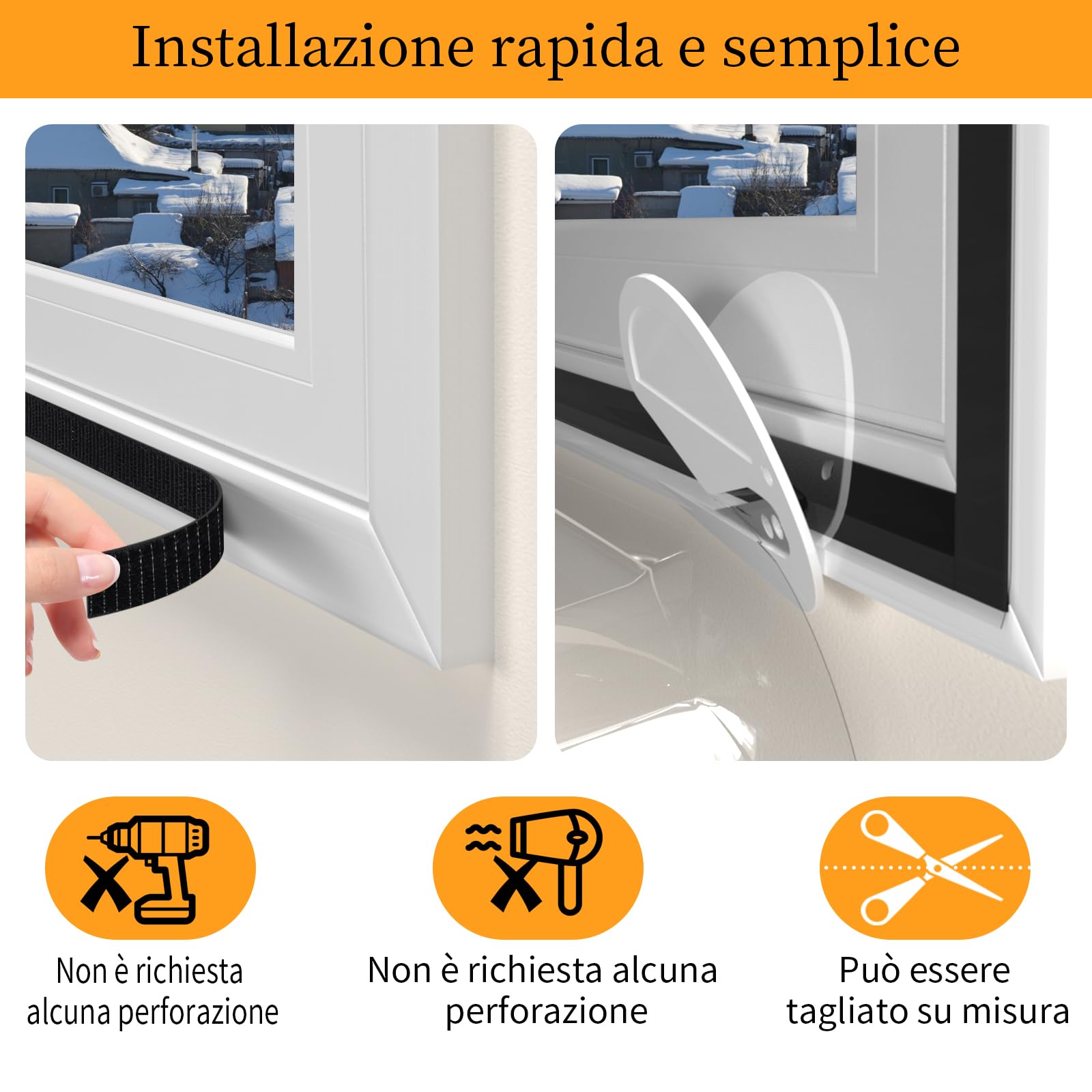 BKSAI Pellicola termica per finestre, contro il freddo, 100 x 150 cm | Tagliabile, pellicola protettiva dal freddo, isolamento termico, contro la condensa