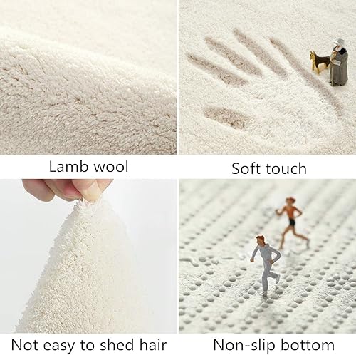 Miniatura 3 de ABC - Alfombra redonda del alfabeto para niños, tapete de juego de dibujos animados, suave felpa para aprendizaje educativo del bebé, alfombra