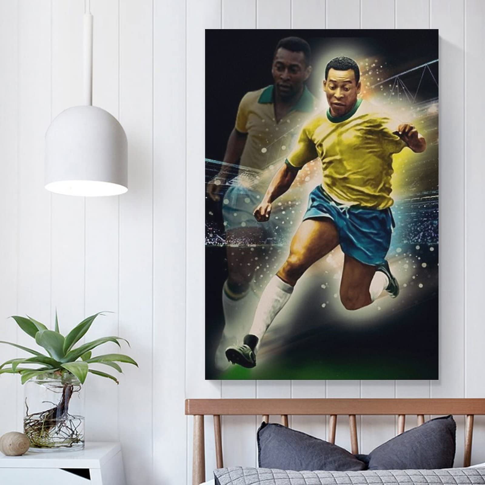 Amazon.co.jp: サッカー Pele ペレ サッカーの王です キャンバス