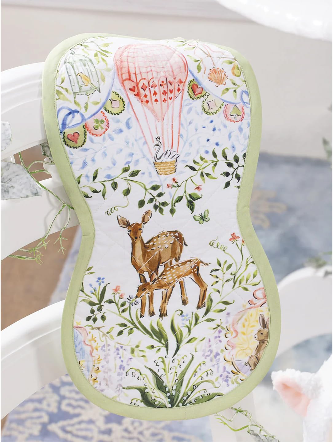 Enchanted Deer Burp Cloth | Soft Cotton | Gentle on Skin | Feeding Essential-image-19