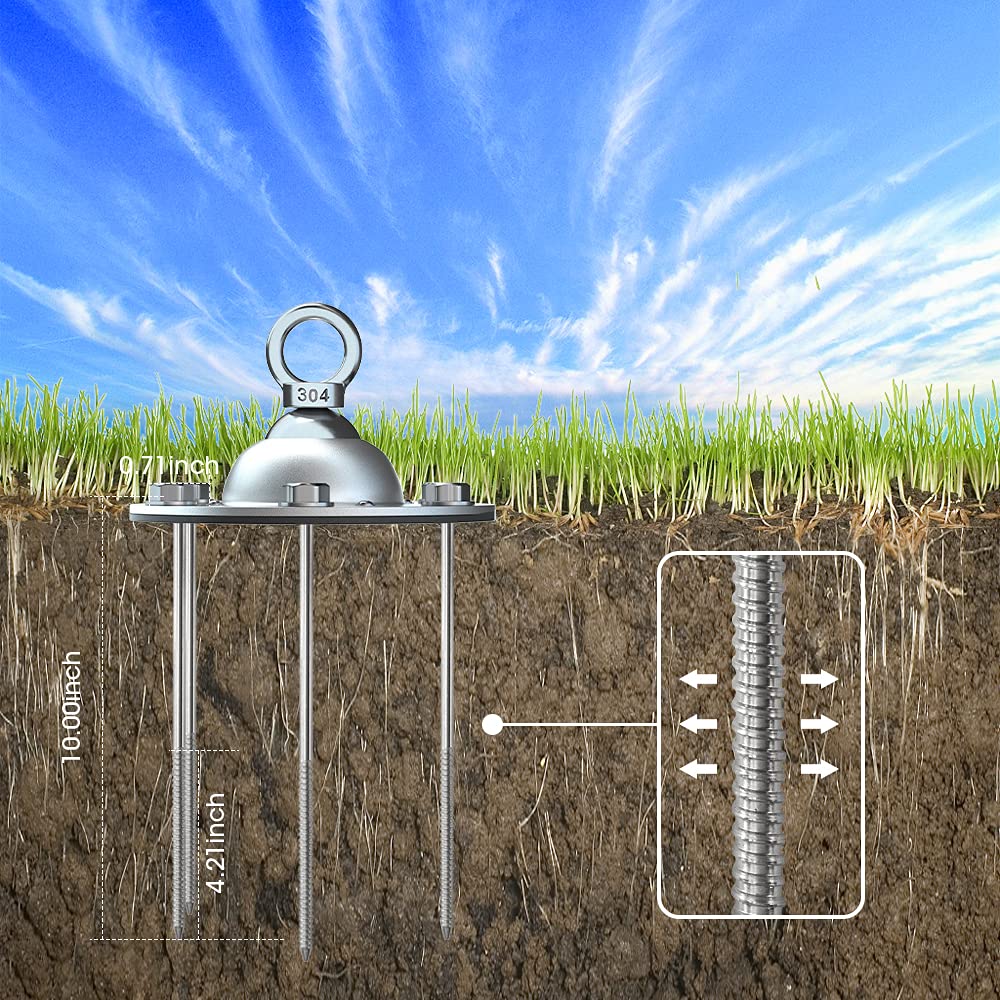 Buy Dog Tie Out Stake Heavy Duty Dog Anchor for Large Dogs up to 220lbs