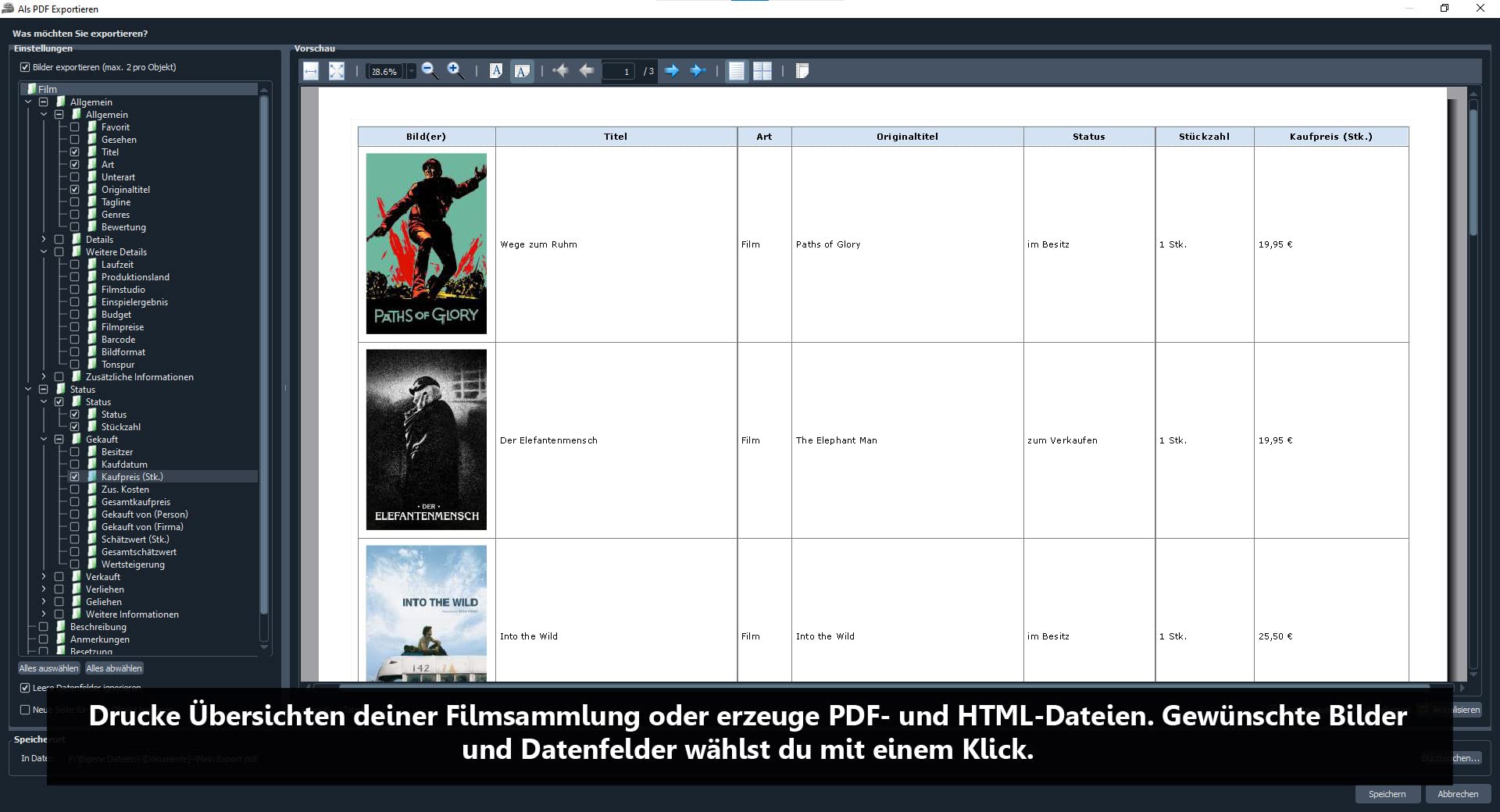 DVD-Verwaltung: Stecotec Filmverwaltung Pro - Software zur Verwaltung deiner DVD- & Blu-ray-Sammlung - Filmsammlung verwalten - Filmdatenbank - Filme ordnen, sortieren & organisieren
