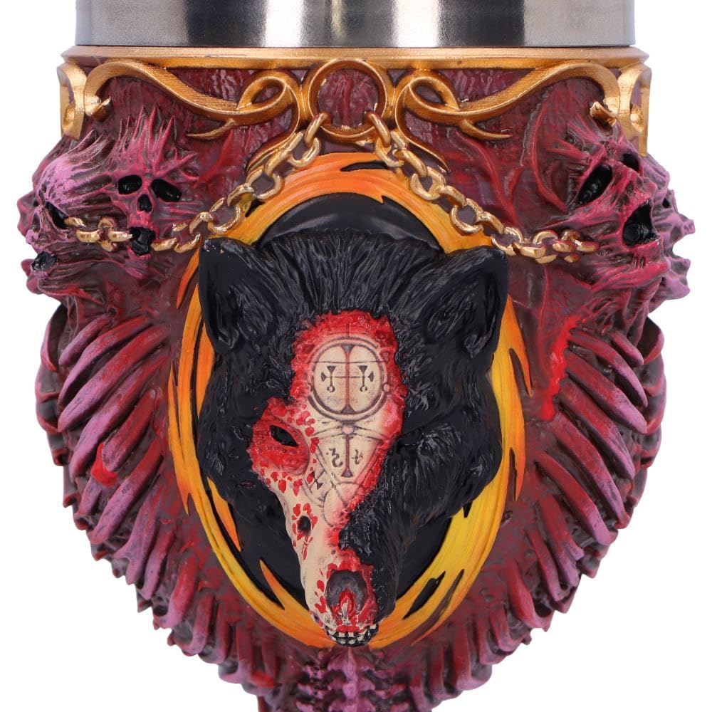 Nemesis Now Diablo IV Mephisto Calice, Dark Fantasy Drinkware, Merchandise e regali Diablo IV da collezione