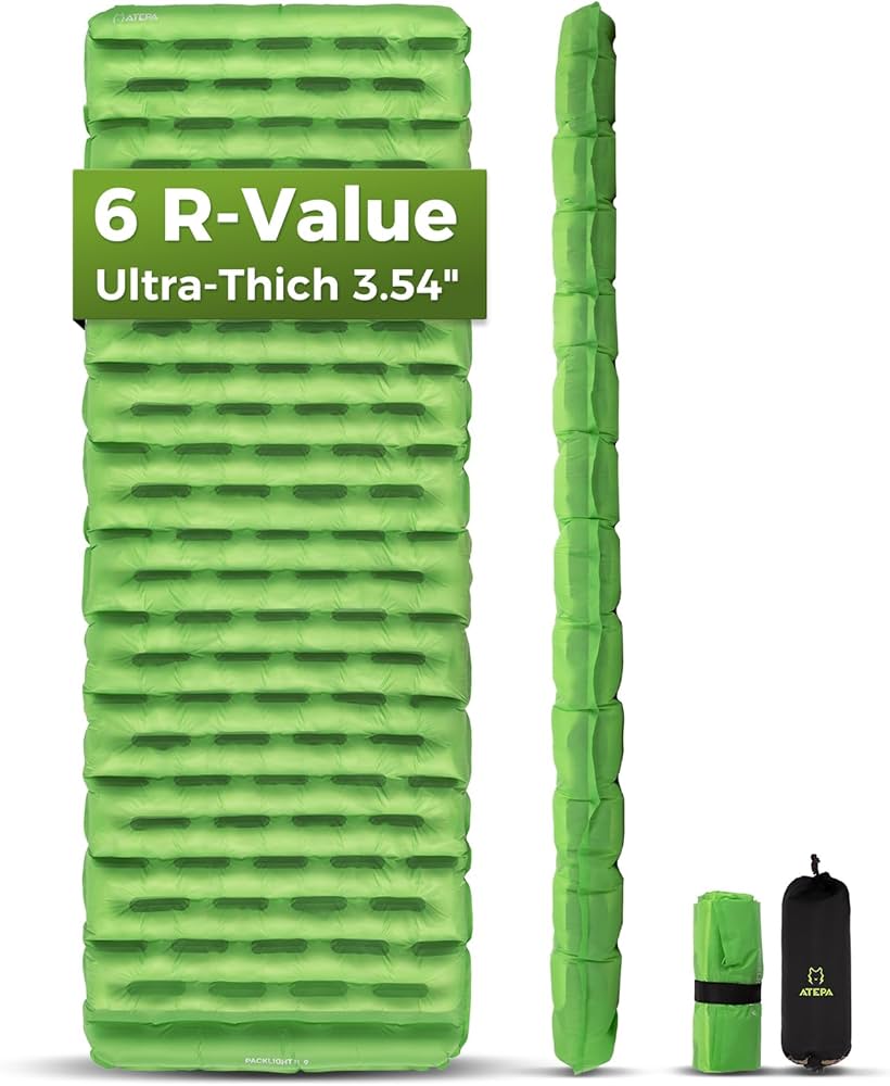 Amazon.com : ATEPA ThermAir Backpacking Inflatable Sleeping Pad, 6 Amazon.com : ATEPA ThermAir Backpacking Inflatable Sleeping Pad, 6