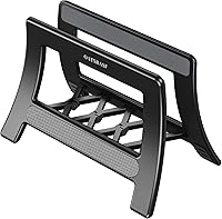 Vista 11 de Estante para tablas de cortar, soporte ajustable de ancho automático para encimera o armario (plateado)