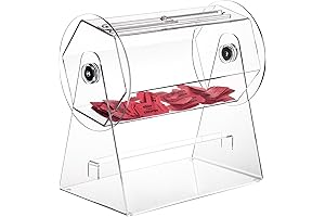 High-Capacity Clear Acrylic Raffle Ticket Spinner