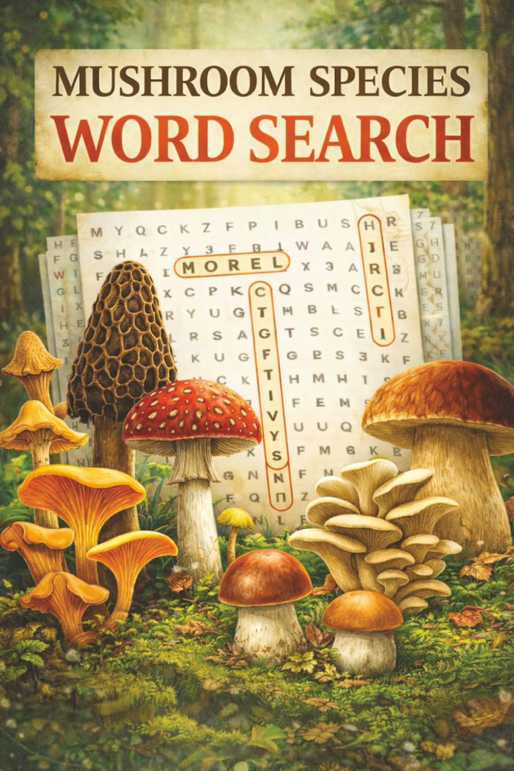 Mushroom Species Word Search: Fun Word Search Puzzles Featuring Fascinating Fungi, Wild Mushrooms, and Nature-Inspired Brain Games for Teens and Adults