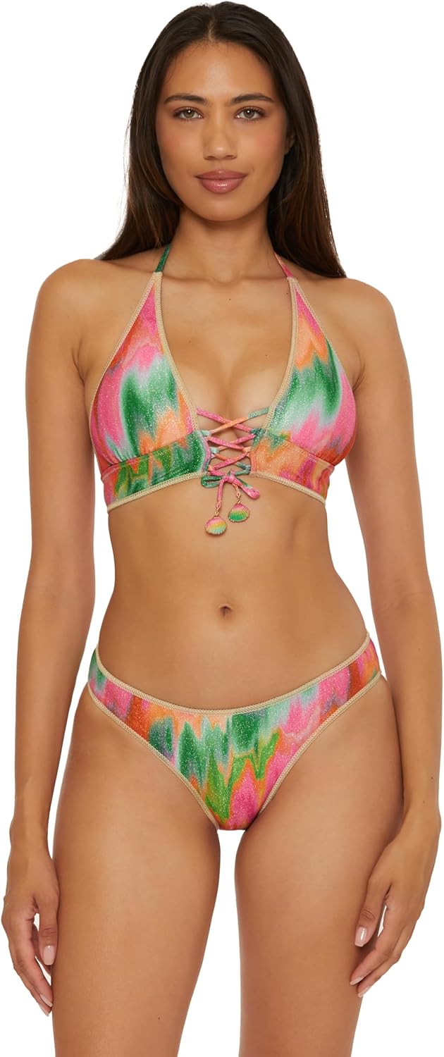 Becca Womens Mirage Halter Bikini Top, Adjustable, Tie Back, Swimwear Separates for Women - Image 6