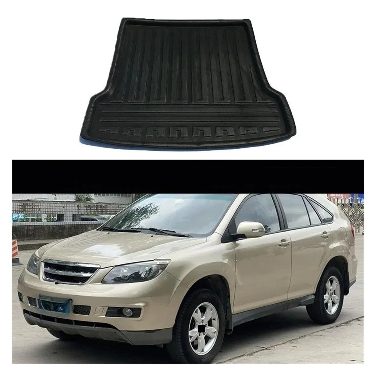Kofferraumwanne Für BYD S6 S7 2011~2018 2012 2013 Auto Kofferraum Matte Gepäck Fach Boot Boden Liner Cargo Pad Teppich Teppich Schutzfrachtmatte(for S7)