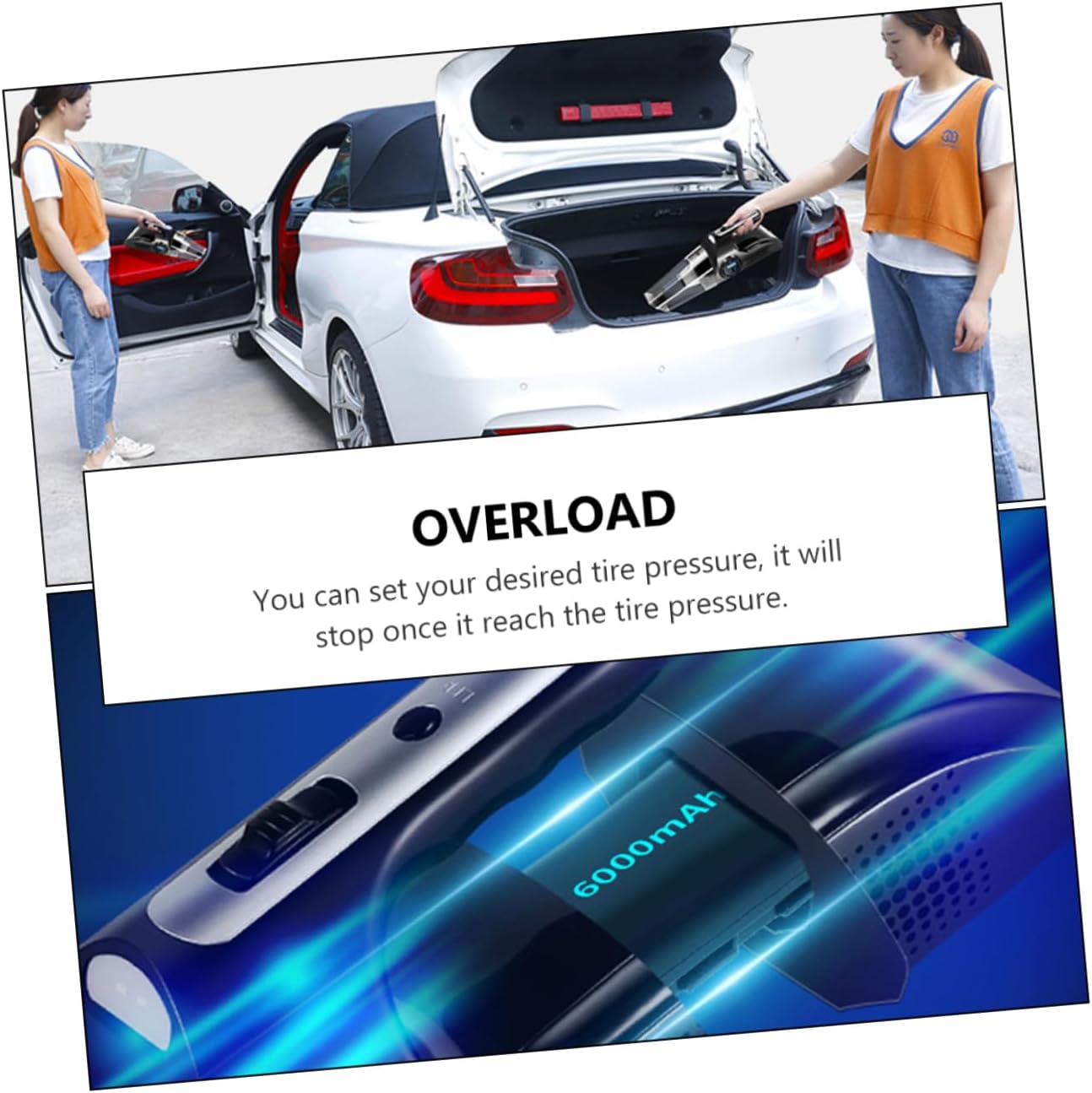 Cabilock 120w Vacuum Cleaner Car Vacuum Cleaner Inflator Suction Auto Home Use Washable Filter