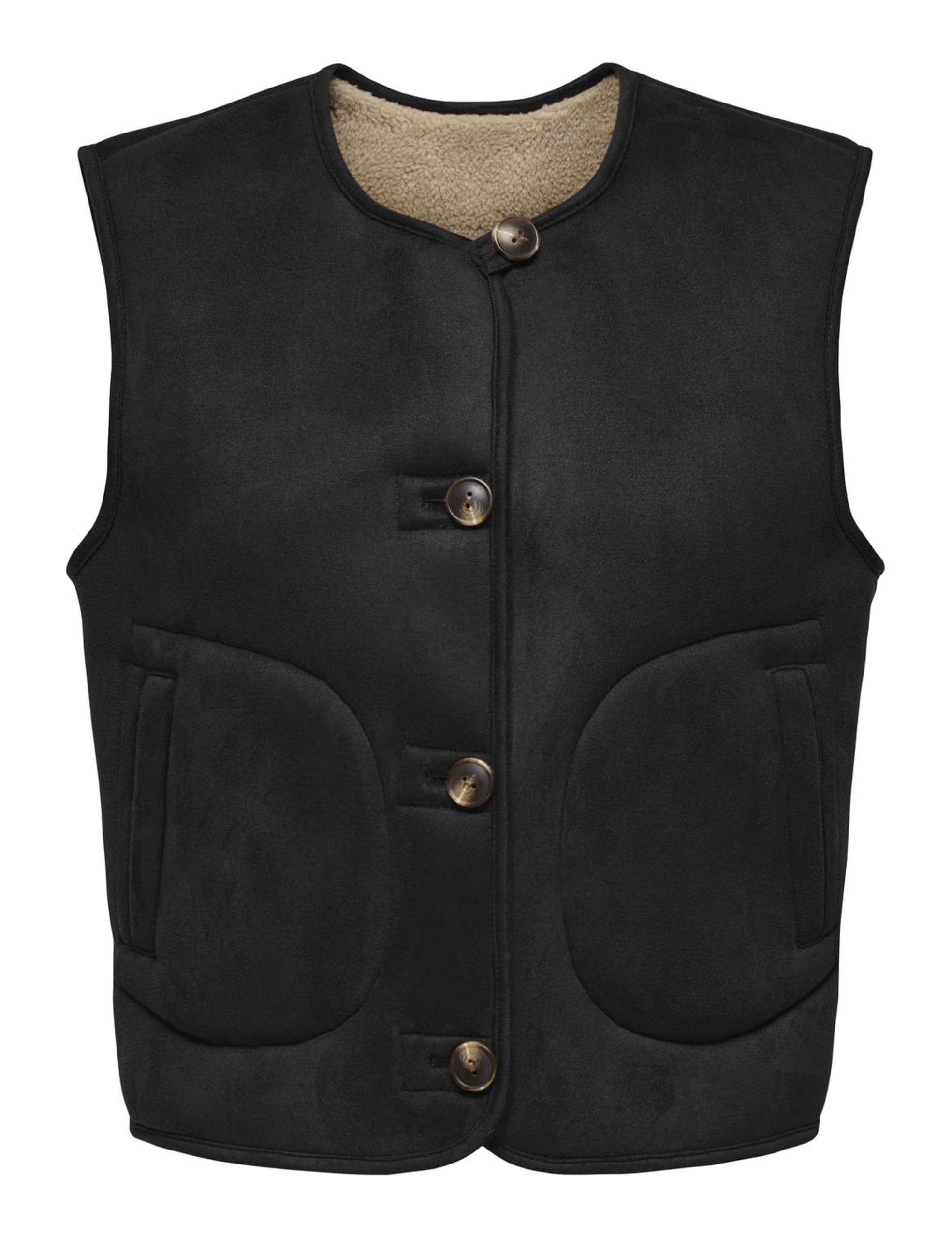 ONLY Damen Onlnico Bonded Rev Waistcoat Cs OTW