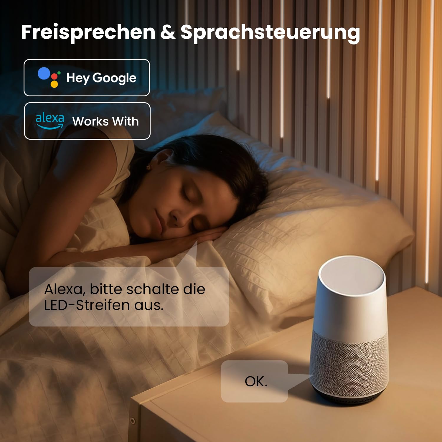 SHUNLEE 6 Rollen Schwarzer Neon LED für Akustikpaneele, WiFi 2700K Warmweiß LED Streifen für Akustikpaneele Beleuchtung, Flexible Neon Silikon für Akustik Panel, Wandpaneele (50cm*2+70cm*2+110cm*2)