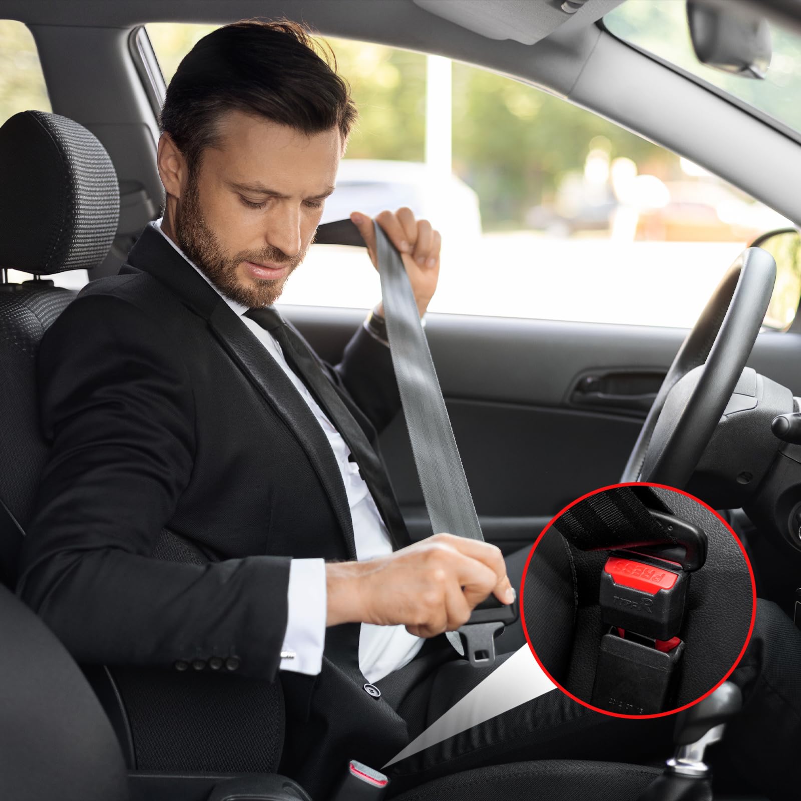 Set Di 4 Clip Per Cinture Di Sicurezza Auto – Accessori In Lega Zincata Per Suv, Supercar E Furgoni, Compatibili Al 99%