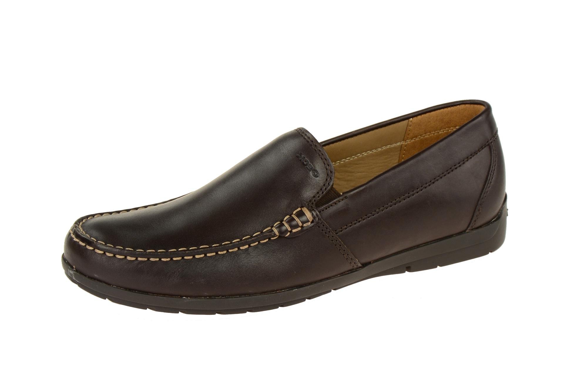 Geox Men's U Siron W Moccasins, Brown, 8 UK