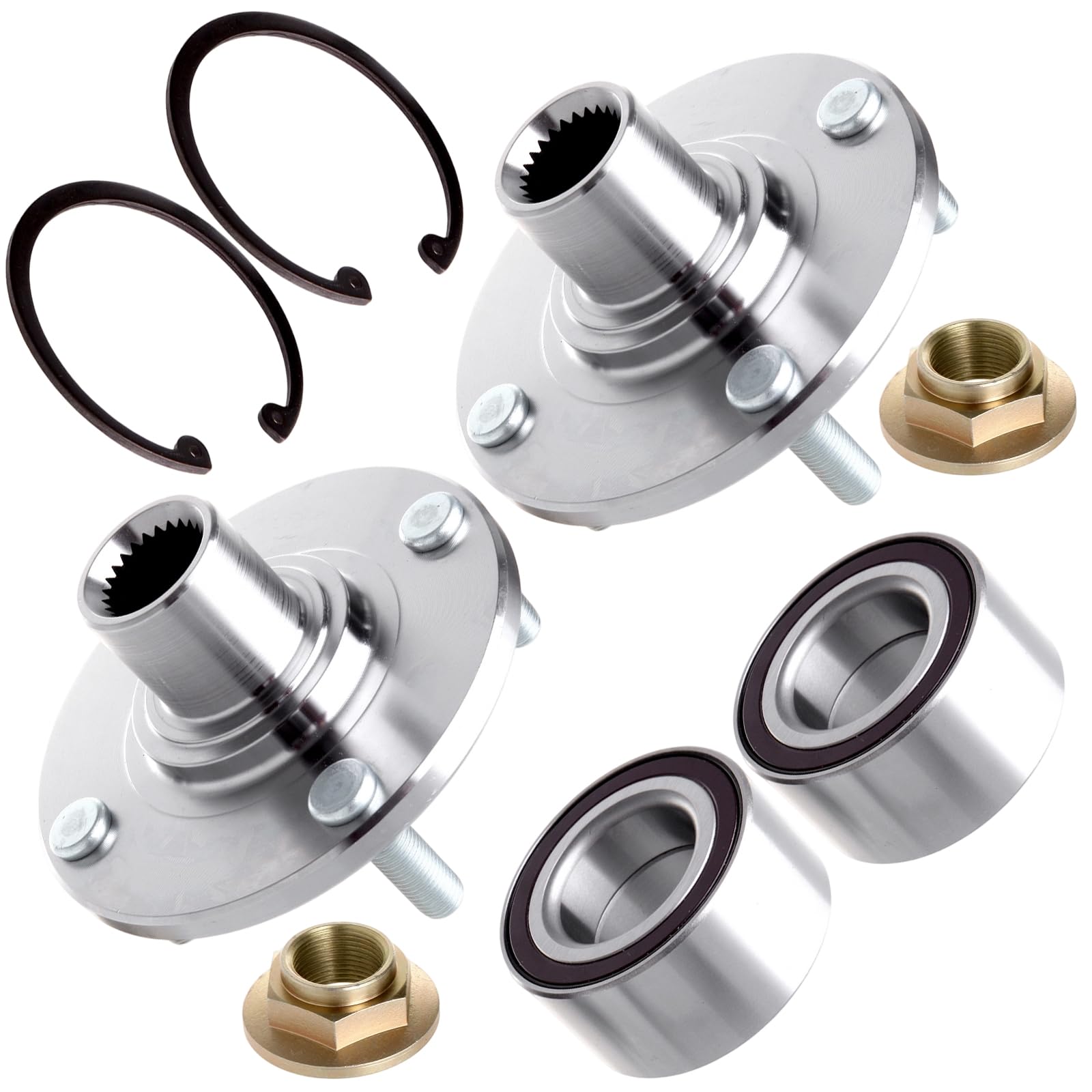 ECCPP 2-Piece 518510 Wheel Hub Bearing for Ford Focus 2000-2011